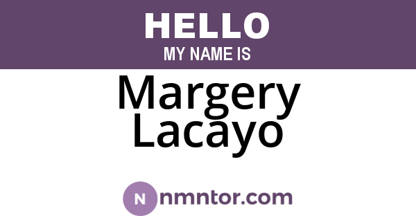 Margery Lacayo