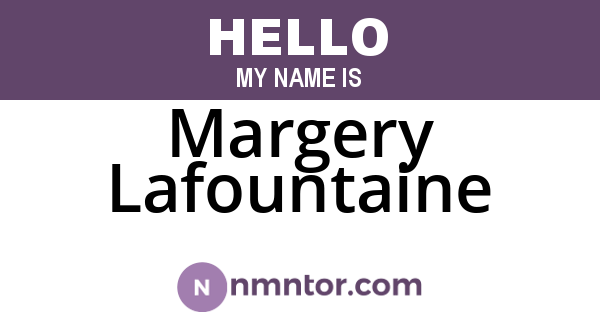 Margery Lafountaine