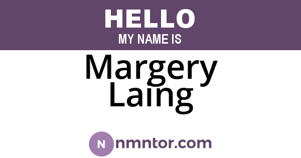 Margery Laing