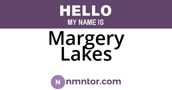Margery Lakes