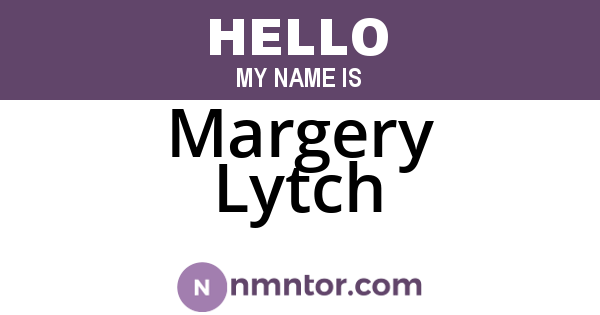 Margery Lytch