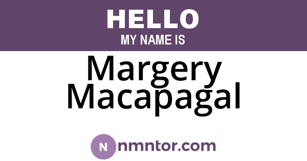Margery Macapagal