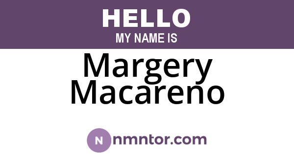 Margery Macareno