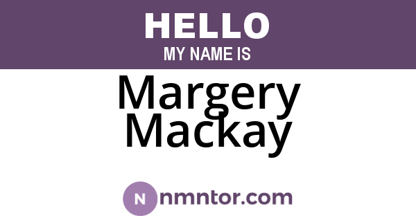 Margery Mackay