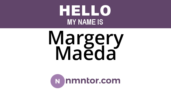 Margery Maeda