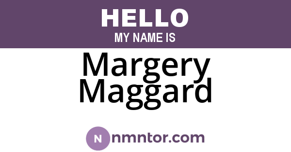Margery Maggard