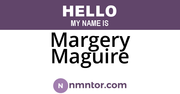 Margery Maguire