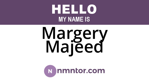 Margery Majeed