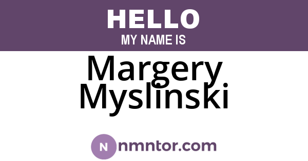 Margery Myslinski