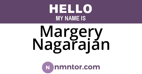 Margery Nagarajan