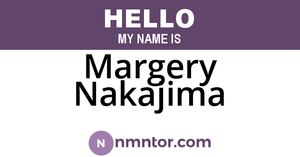 Margery Nakajima