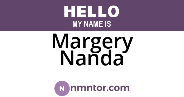 Margery Nanda