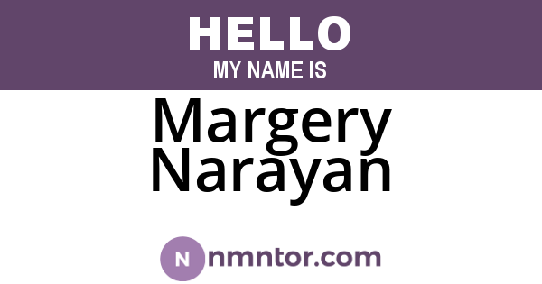 Margery Narayan