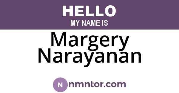 Margery Narayanan