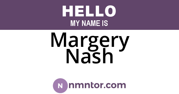 Margery Nash