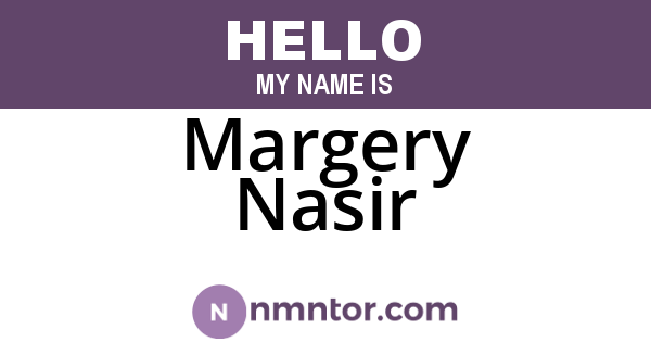 Margery Nasir
