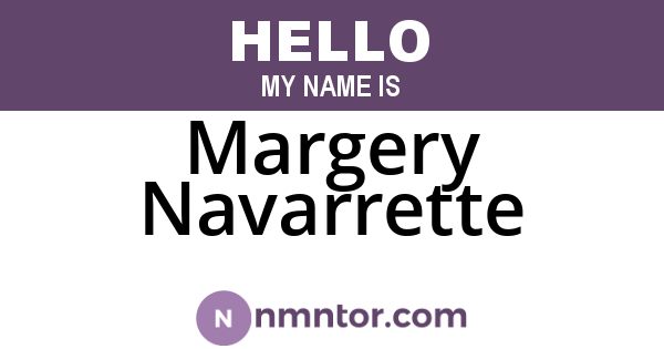 Margery Navarrette