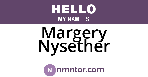 Margery Nysether