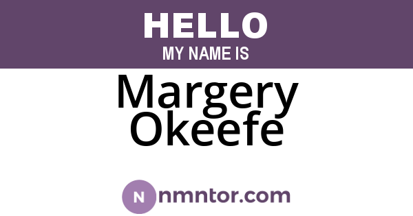 Margery Okeefe