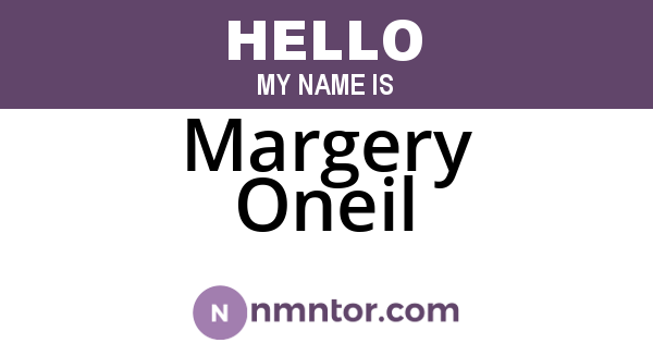 Margery Oneil