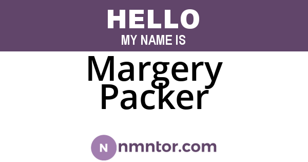 Margery Packer