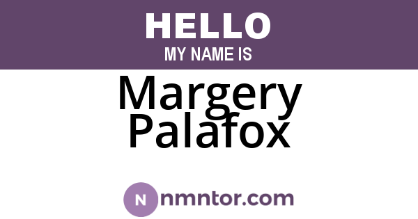 Margery Palafox