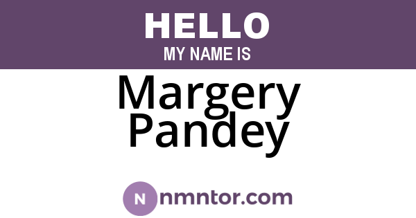 Margery Pandey