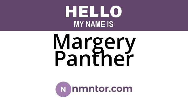 Margery Panther