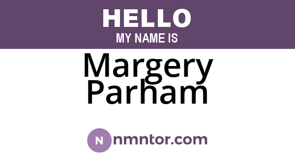 Margery Parham