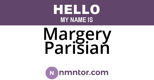 Margery Parisian