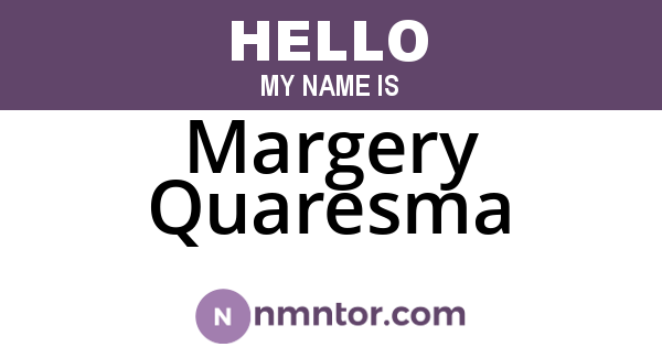 Margery Quaresma