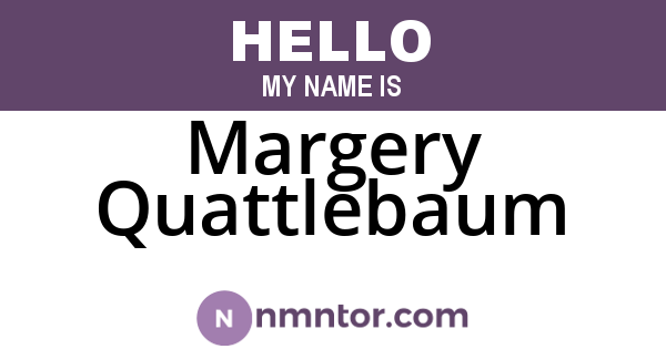 Margery Quattlebaum