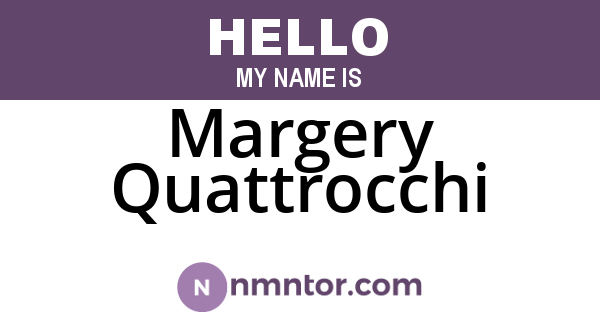 Margery Quattrocchi