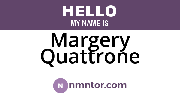 Margery Quattrone