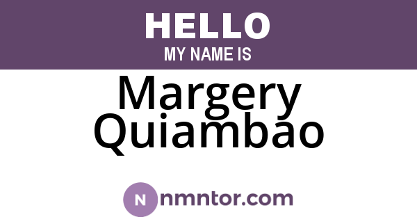 Margery Quiambao