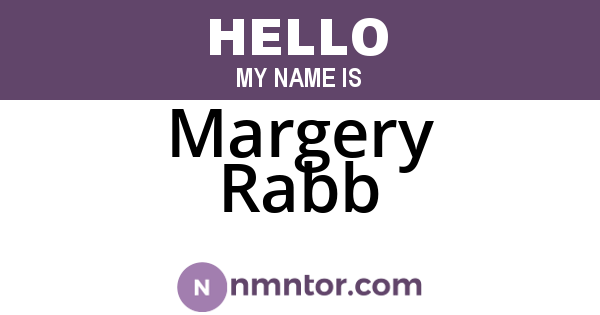 Margery Rabb