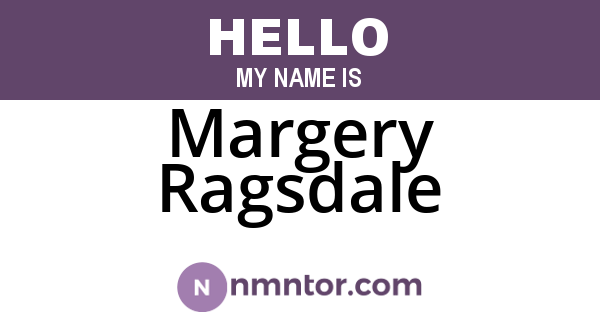 Margery Ragsdale