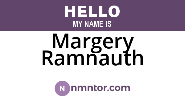 Margery Ramnauth