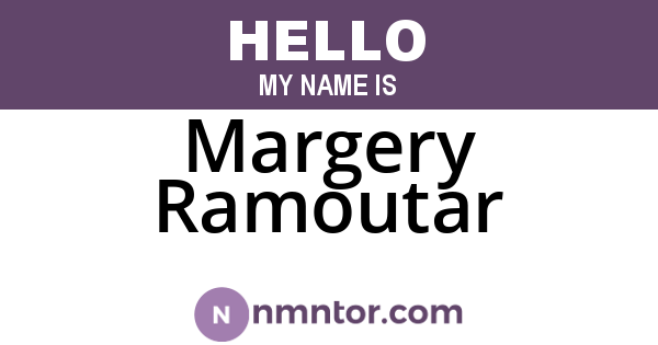 Margery Ramoutar