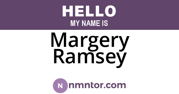 Margery Ramsey
