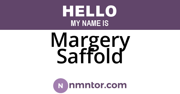 Margery Saffold