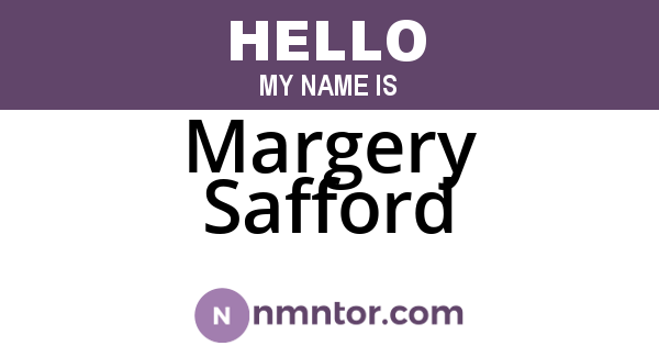 Margery Safford