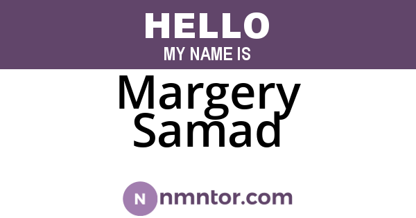 Margery Samad
