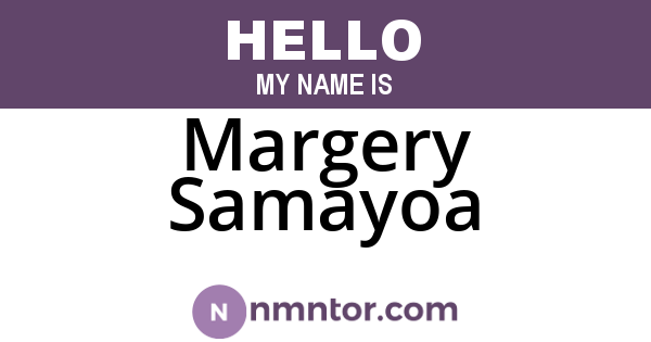Margery Samayoa