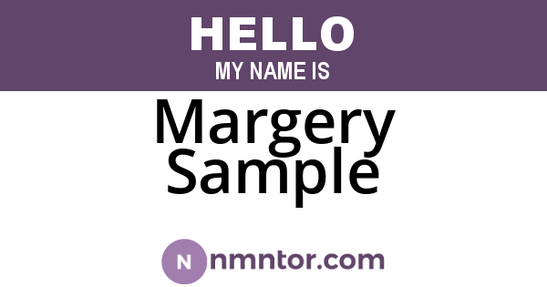 Margery Sample