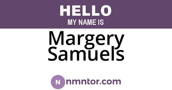 Margery Samuels