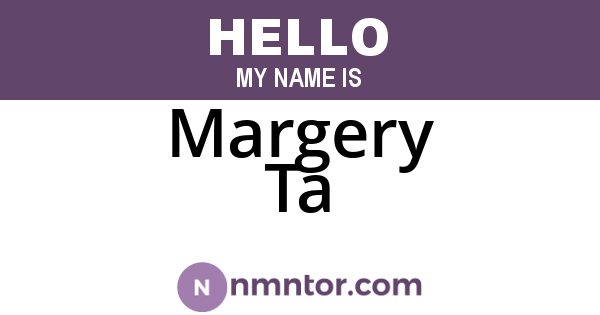 Margery Ta