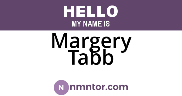 Margery Tabb