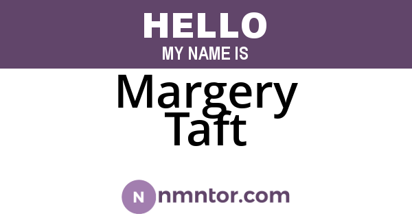 Margery Taft