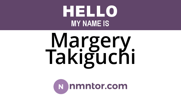 Margery Takiguchi